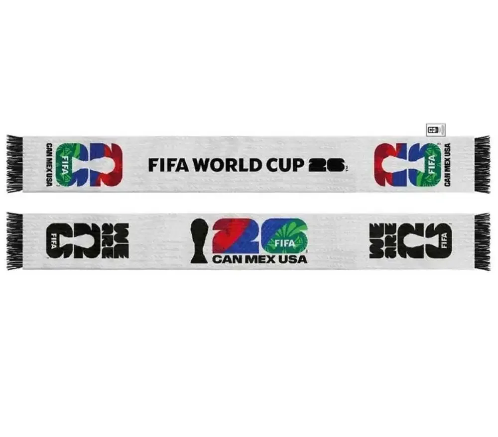 FIFA World Cup 2026 Canada Mexico USA Commemorative Fringed Fan Scarf
